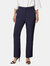 Womens/Ladies High Waist Tapered Pants - Navy