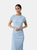 Womens/Ladies Jersey Ruched Side Midi Dress - Aqua