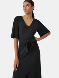 Womens/Ladies Jersey Waist Tie Dress