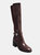 Womens/Ladies Katrina Long Boots - Chocolate