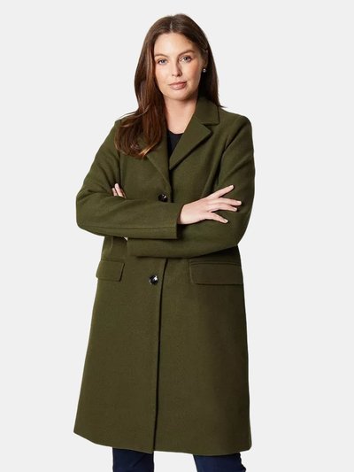 Principles Womens/Ladies Long Length Fitted And Flared Coat - Forest product