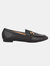 Womens/Ladies Lottie Snaffle Loafers - Black