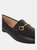 Womens/Ladies Lottie Snaffle Loafers - Black