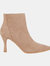 Womens/Ladies Ophelia Stiletto Heel Ankle Boots - Taupe - Taupe