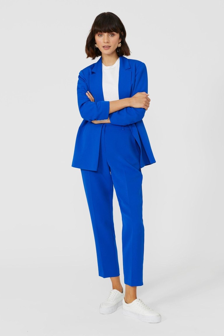 Principles Cobalt Blue Womens/Ladies Tailored Ankle Grazer Trousers -  Cobalt Blue