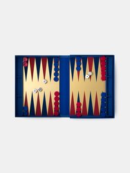 Classic Backgammon v2 - Navy/Red