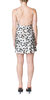 Cowl Neck Mini Dress In Dalmatian