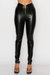 Faux Leather Pants - Black