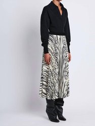 Korine Printed Pleated Skirt