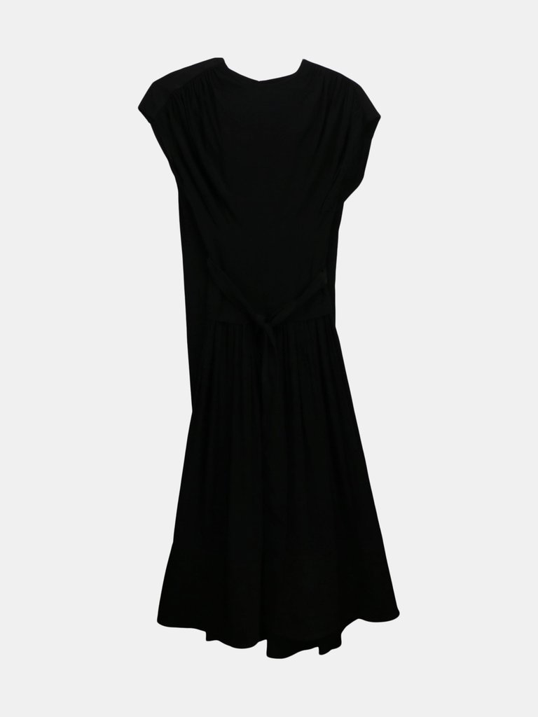 Proenza Schouler Women's Black Short Sleeve Combo Dress - Black
