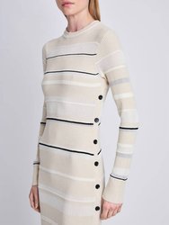 Rachel Textured Stripe Knit Dress
