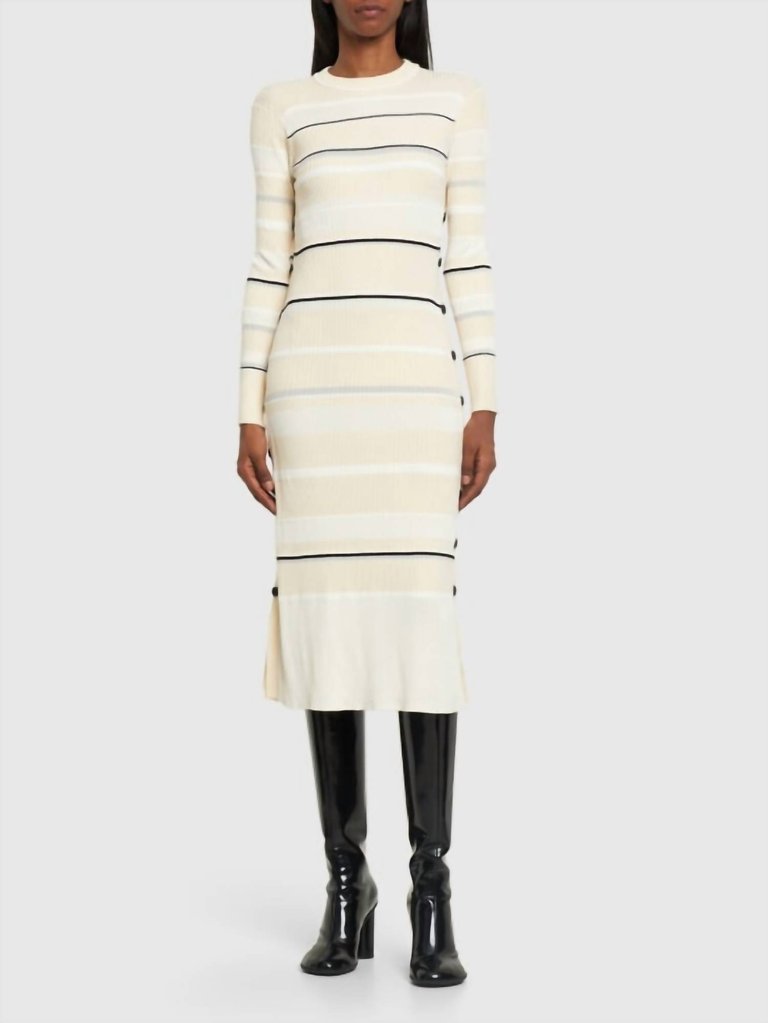 Rachel Textured Stripe Knit Dress