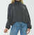 Ada Cozy Half Zip Sweater In Heather Charcoal - Heather Charcoal