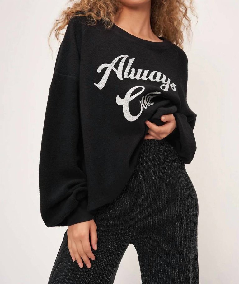 Always Cold Relaxed Sweatshirt In Black