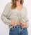 As If Ruched Front Slouchy Long Sleeve In Sueded Sage