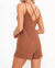 Best Coast Rib Romper In Desert Terra