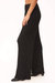 Catch Flights Wide Leg Rib Pant In Black