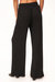 Catch Flights Wide Leg Rib Pant In Black