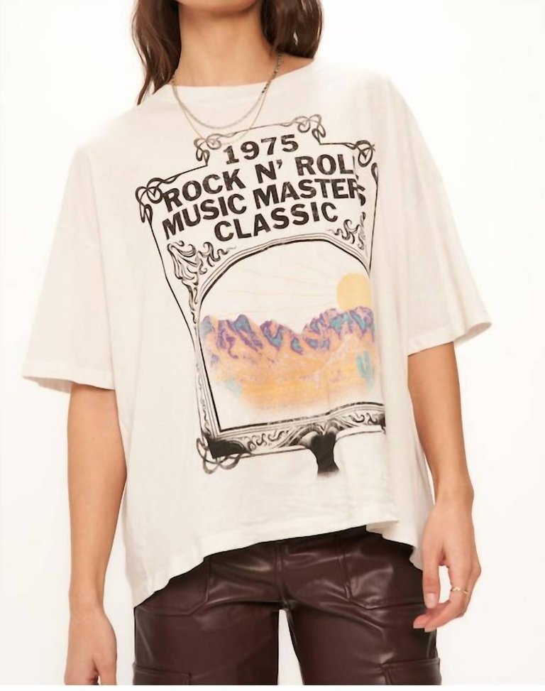 Classic Rock Perfect Bf Tee In Beige - Beige