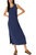 Darla Twist Back Dress In Navy - Navy