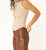 Feeling Good Seamed Rib Tank In Hazelnut Khaki