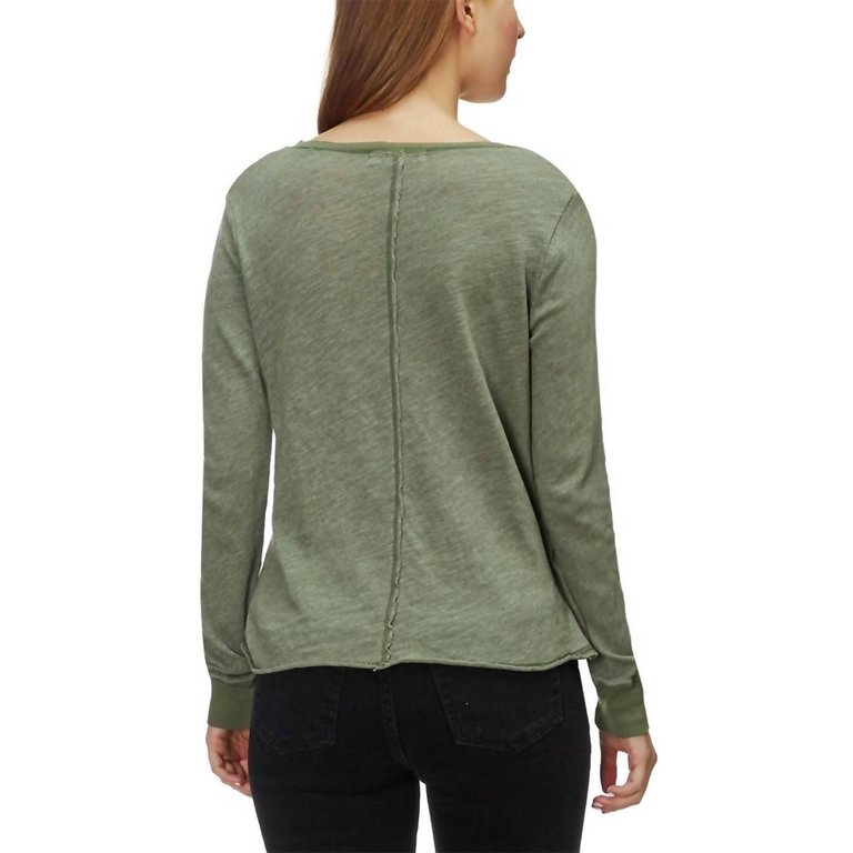 Found My Sass Long-Sleeve Top In Rosemary