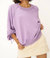 Idris Tie Sleeve Sweatshirt In Lilac - Lilac