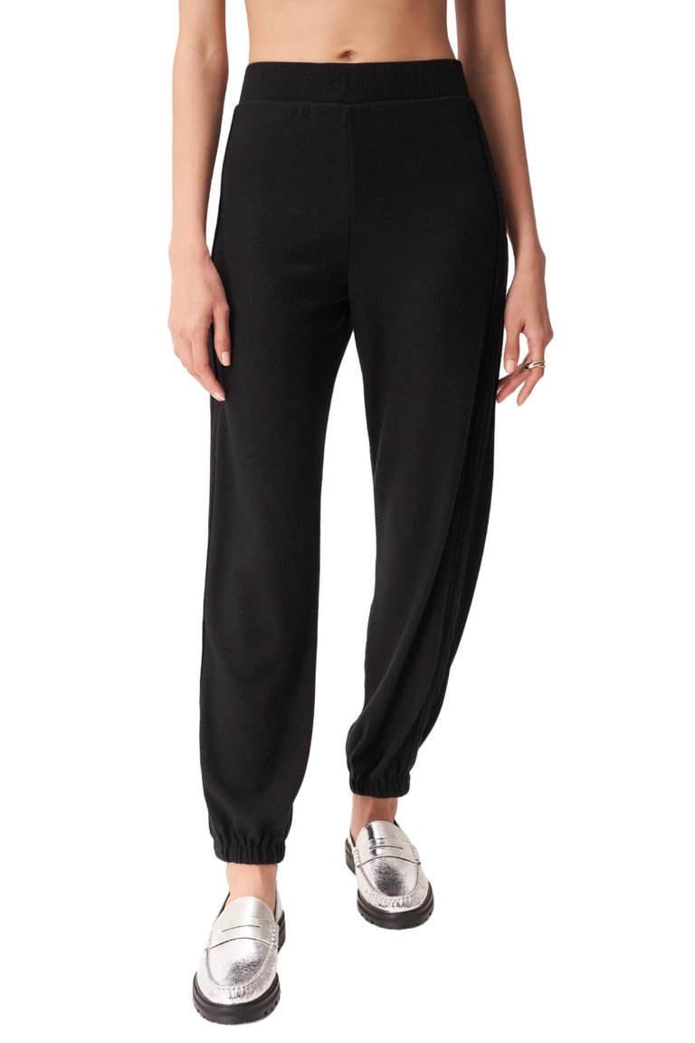 Just Relax Cozy Jogger In Black - Black