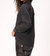 Miraya Washed Button Front Longsleeve Top In Black