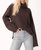 Nicola Funnel Neck Sweatshirt In Brown