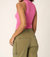 Soiree Side Ruched Tank In Pink