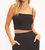 Stay Forever Rib Cami In Black - Black