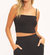 Stay Forever Rib Cami In Black - Black