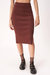 Throw & Go Sweater Rib Midi Skirt In Spiced Copper - Spiced Copper