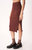 Throw & Go Sweater Rib Midi Skirt In Spiced Copper