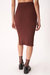 Throw & Go Sweater Rib Midi Skirt In Spiced Copper