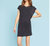 Wave Washed Dress In Black - Black