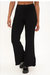 Women's Sure Shot Side Slit Sweater Rib Pant In Black - Black