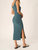 Work It Out Scoop Neck Rib Dress In Oceanic Teal