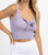 Bow Bliss Knit Ribbed Tank In Lilac