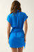 Fallon Wrap Dress In Blue