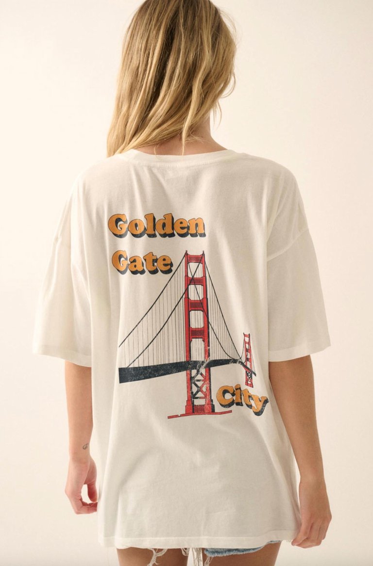 San Francisco Tee In White