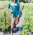 Shirt Romper In Emerald Green