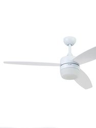 52 Inch White Enoki Smart Ceiling Fan with Remote