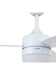 52 Inch White Enoki Smart Ceiling Fan with Remote