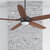 62 Inch Espresso Guyanna Modern Farmhouse Ceiling Fan