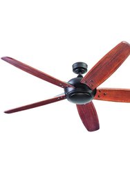 62 Inch Espresso Guyanna Modern Farmhouse Ceiling Fan