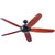 62 Inch Espresso Guyanna Modern Farmhouse Ceiling Fan