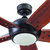 62 Inch Espresso Guyanna Modern Farmhouse Ceiling Fan