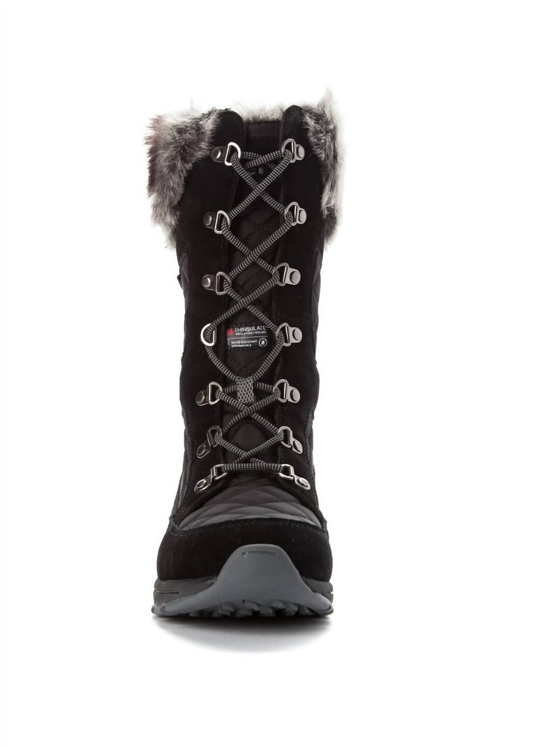 Women's Peri Faux Fur Boot - Medium Width In Black